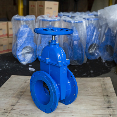 Flanş Uçları Dn100 Sürgülü Vana Esnek Koltuk Yumuşak Conta Pn16 Z45X-16 Alman Standardı
