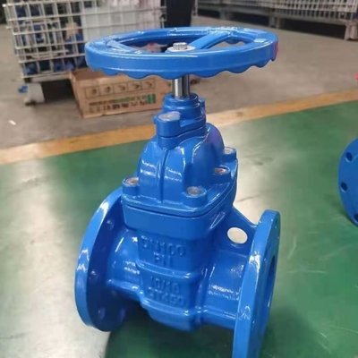 QT450 Dökme Demir Dökme Çelik PN16 Dn200 Su İçin Flanşlı Sürgülü Vana