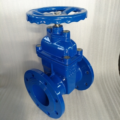 BS5163 GGG50 Yumuşak Contalı Sürgülü Vana PN16 Sfero Döküm DN100 DN150