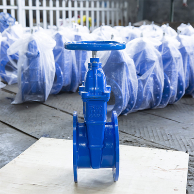 Flanş Uçları Dn100 Sürgülü Vana Esnek Koltuk Yumuşak Conta Pn16 Z45X-16 Alman Standardı